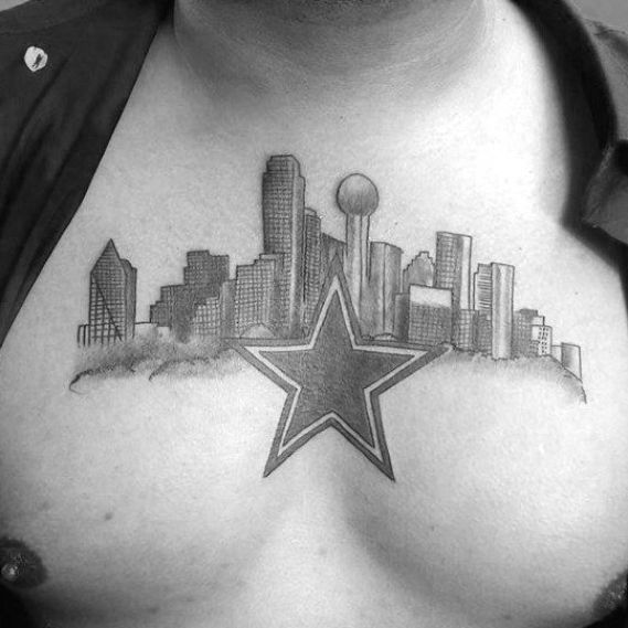20 Dallas Skyline Tattoo Designs For Men Texas Ink Ideas 20 Dallas Skyline Tattoo Designs For Men Texas Ink Ideas