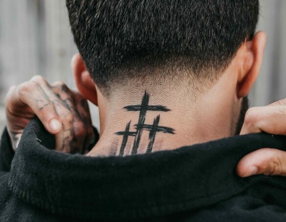 3 Cross Neck Tattoos: Unique Design Ideas & Meanings 3 Cross Neck Tattoos: Unique Design Ideas & Meanings