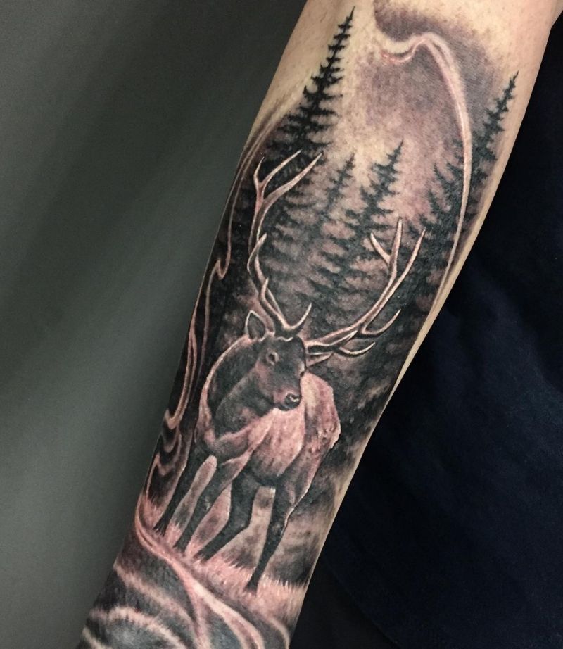 30 Pretty Elk Tattoos Make You Beautiful Forever Elk Tattoo Tattoos 30 Pretty Elk Tattoos Make You Beautiful Forever Elk Tattoo Tattoos