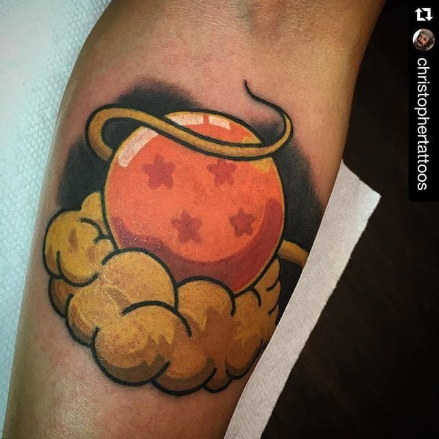 4 Star Dragon Ball Tattoo Ideas & Inspiration