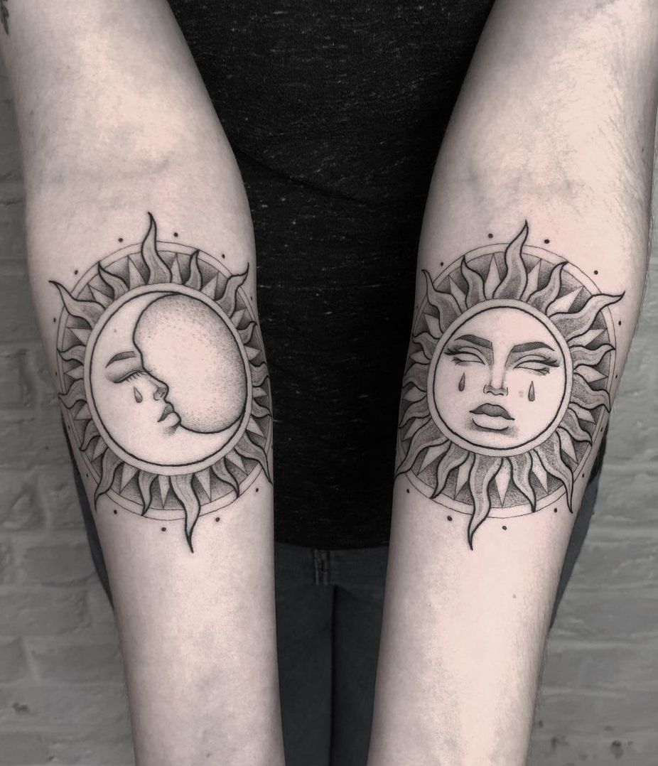 50 Meaningful And Beautiful Sun And Moon Tattoos Kickass Things 50 Meaningful And Beautiful Sun And Moon Tattoos Kickass Things