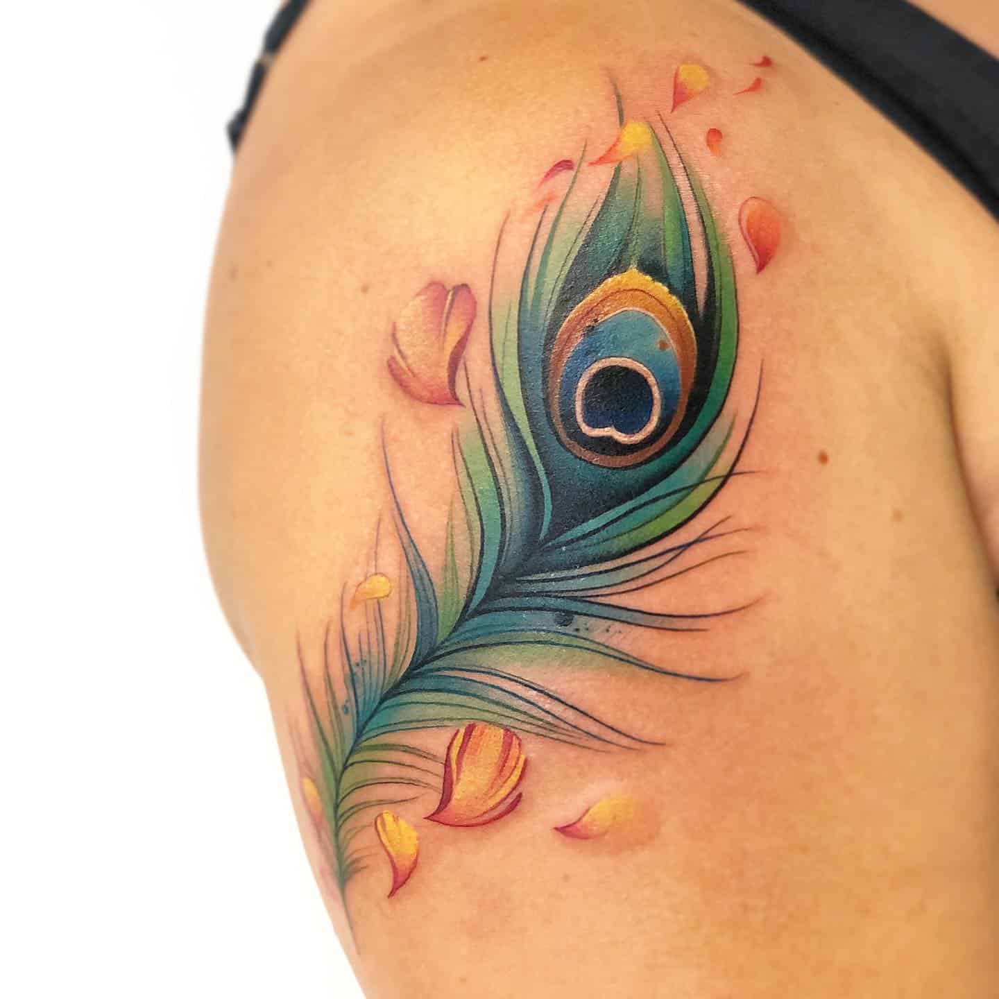 75 Best Peacock Feather Tattoo Designs Meanings 2019 75 Best Peacock Feather Tattoo Designs Meanings 2019