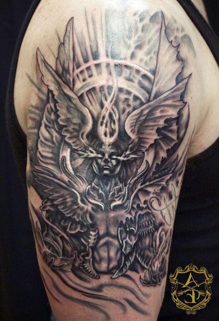 Angel vs. Demon Tattoo: Epic Battle Ink Ideas