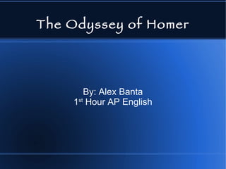 Banta Odyssey Ppt Banta Odyssey Ppt