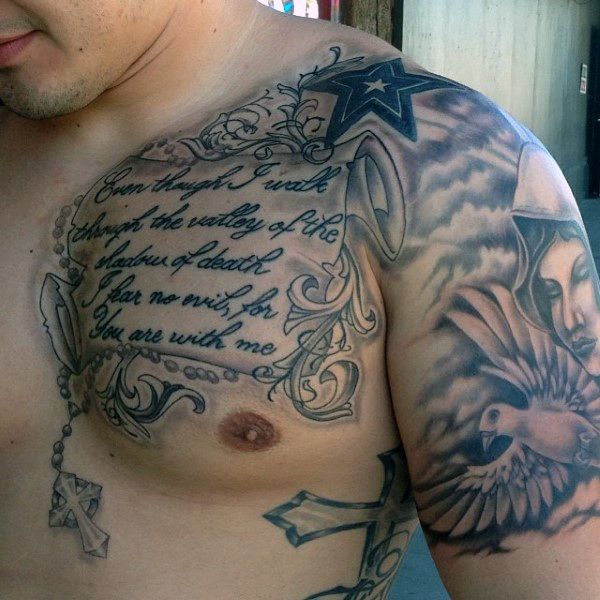 Bible Scripture Chest Tattoos: Eternal Words, Timeless Art