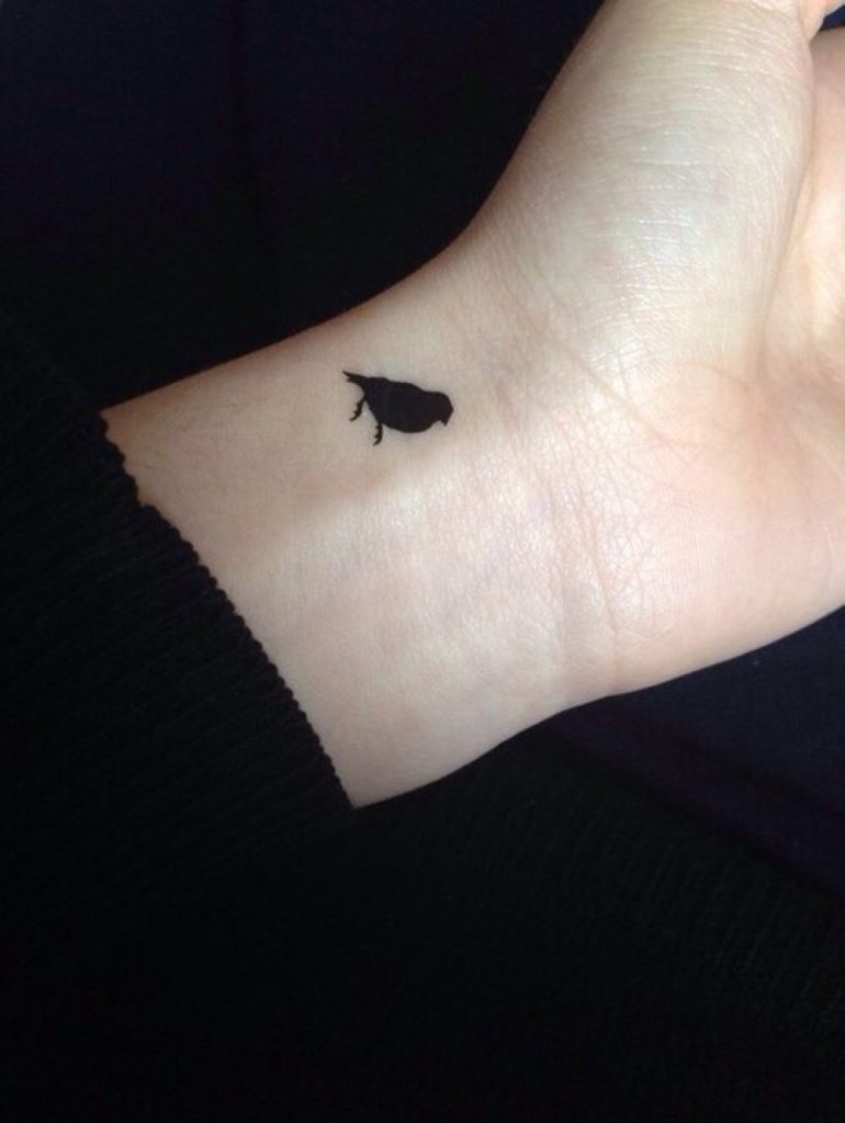 Bird Tattoo On Wrist