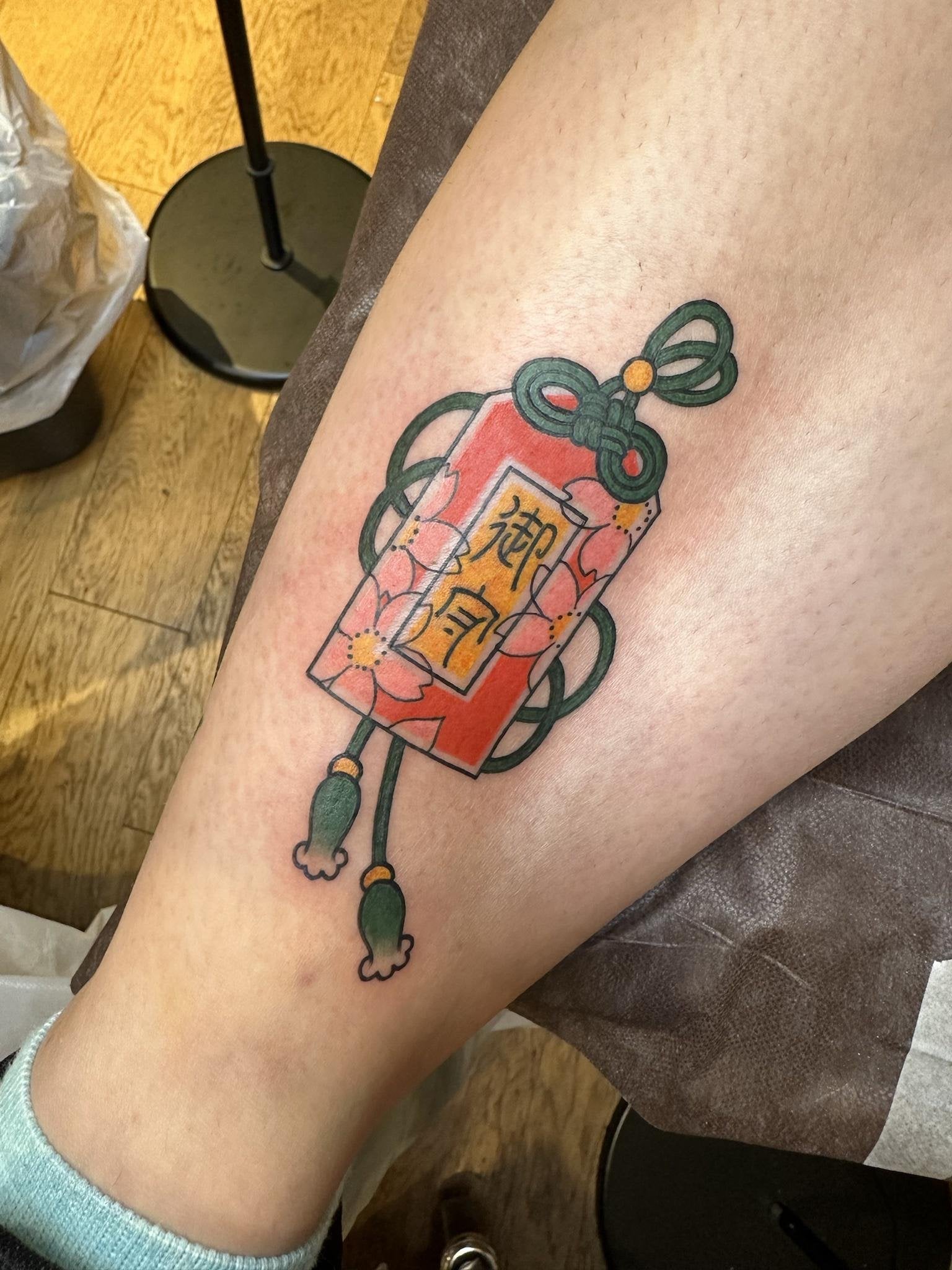 Booking For Three Tides Tattoo Tengu And Omamori Tattoo Done By Booking For Three Tides Tattoo Tengu And Omamori Tattoo Done By