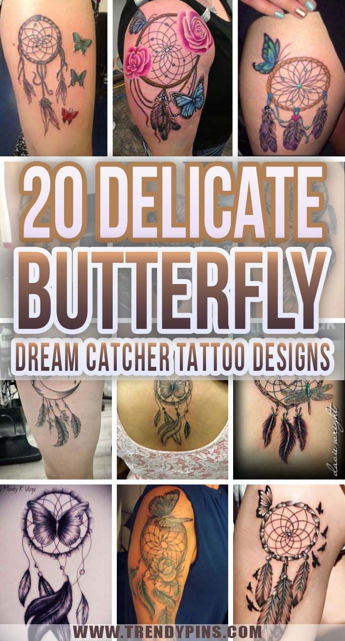 Butterfly Dream Catcher Tattoo Ideas & Inspiration