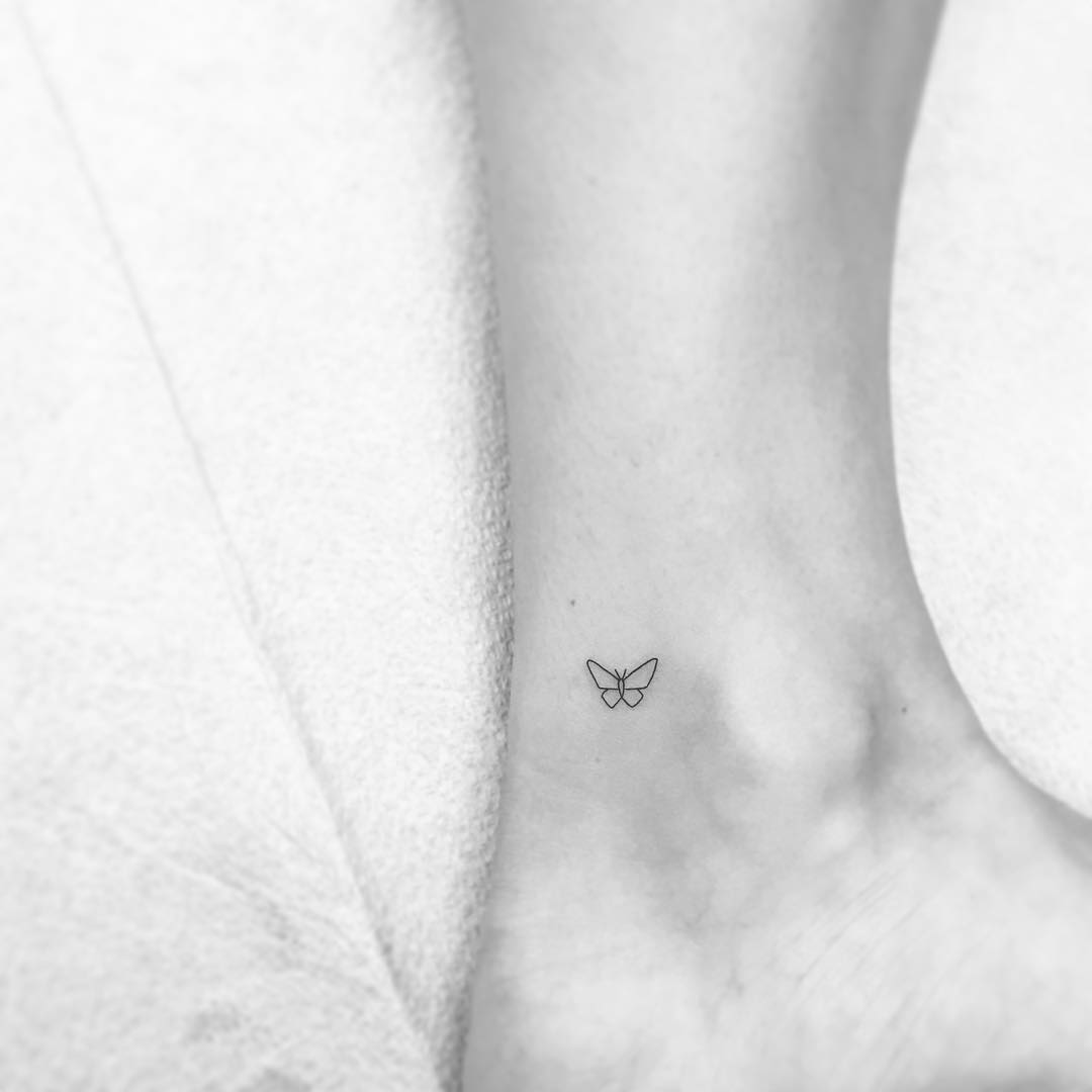 Butterfly Tattoo On Ankle Design Ideas & Inspiration