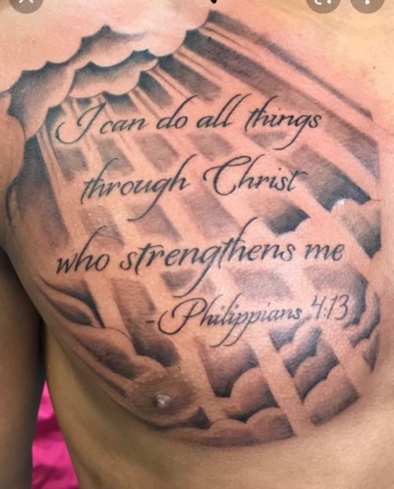 Chest Tattoo Bible Verse: Inspirational Ideas & Meanings