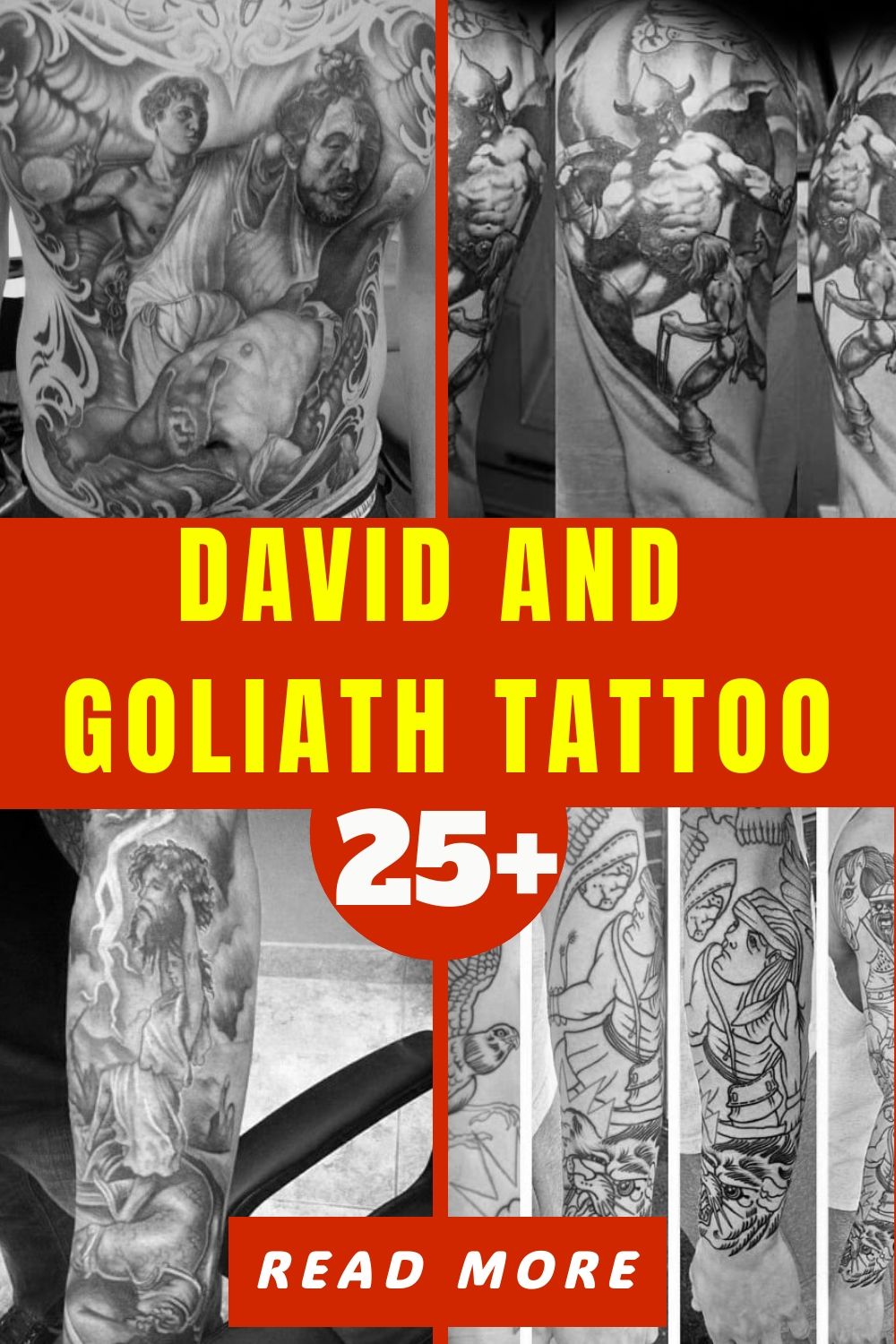 David Vs Goliath Tattoo: Small Yet Mighty Ink Ideas