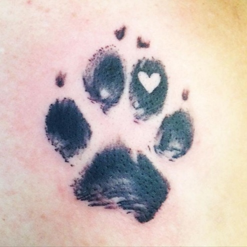 Dog Paw Print Memorial Tattoos Intovar Dog Paw Print Memorial Tattoos Intovar