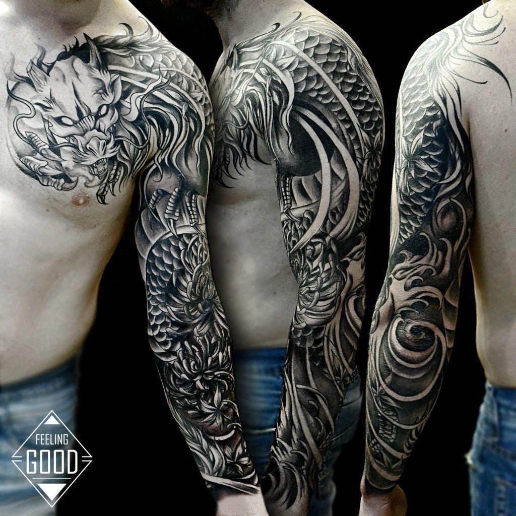 Dragon Tattoos On Arm Sleeve Design Ideas & Inspiration