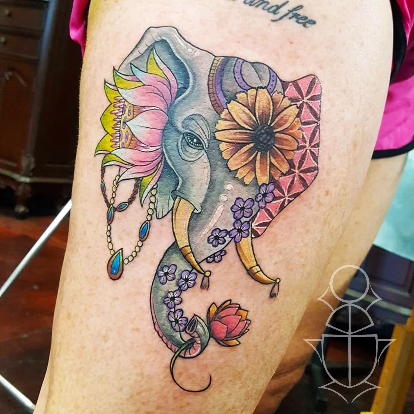 Elephant With Flowers Tattoo: Stunning Design Ideas & Meaning