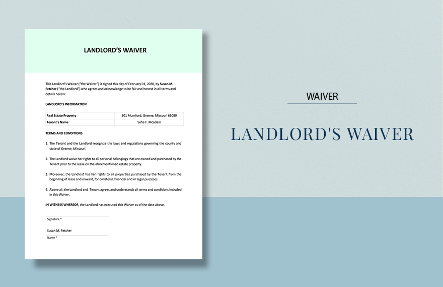Equipment Damage Waiver Template In Word Google Docs Download Equipment Damage Waiver Template In Word Google Docs Download
