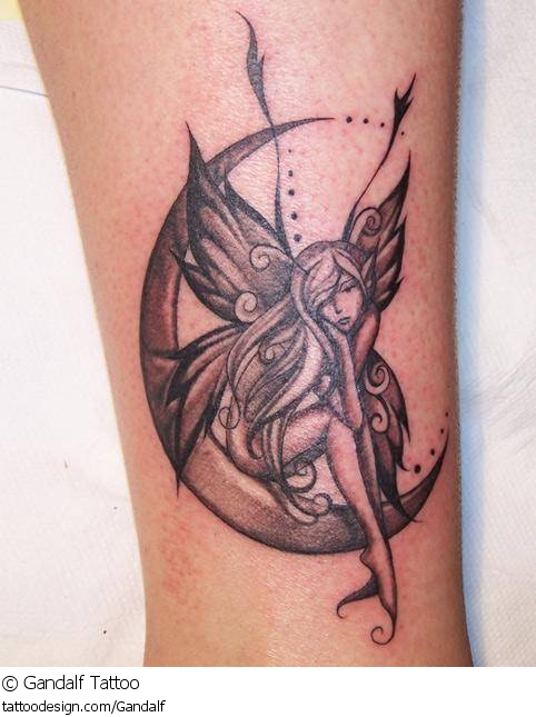 Fairy Angel Sitting On Moon Tattoo Fairy Tattoo Whimsical Tattoos Fairy Angel Sitting On Moon Tattoo Fairy Tattoo Whimsical Tattoos