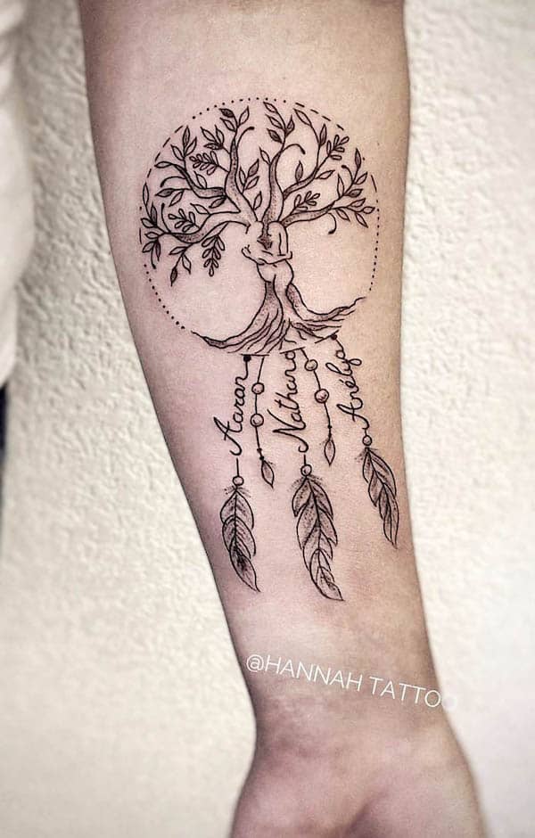 Family Tree Tattoos With Names: Celebrate Your Heritage