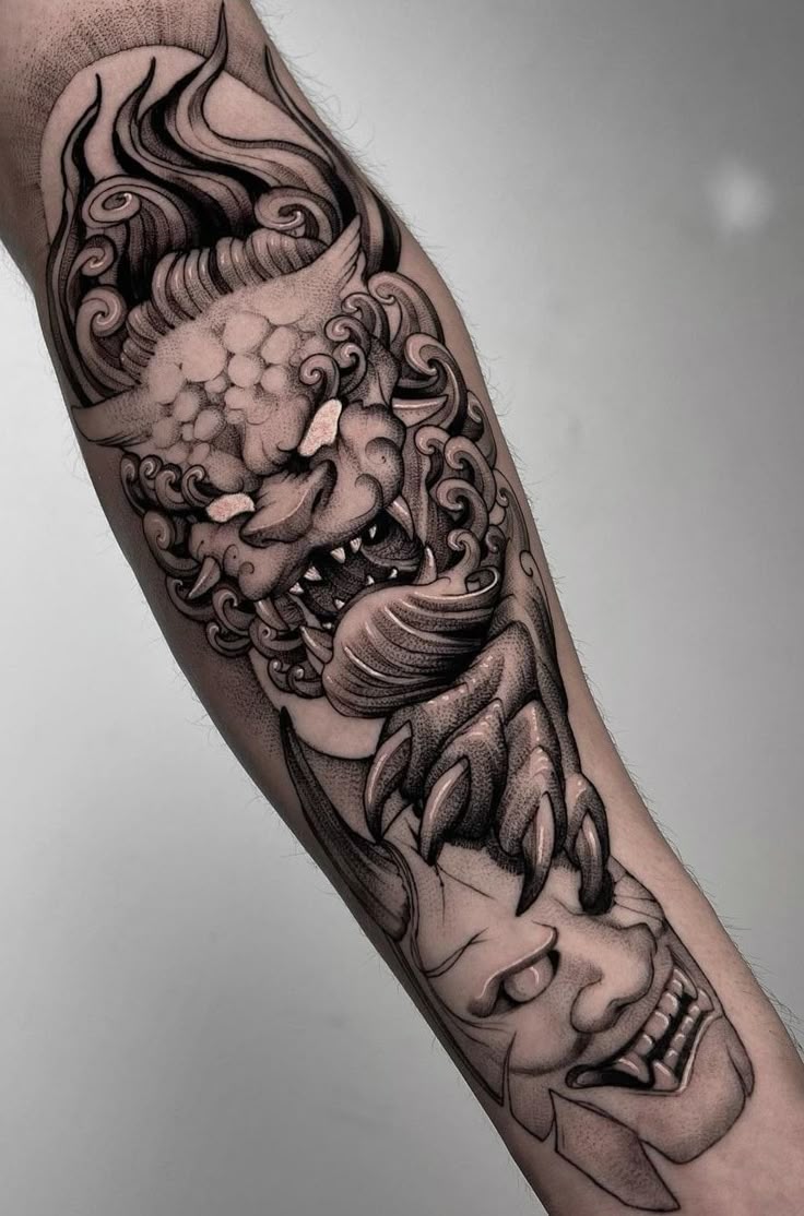 Foo Dog Tattoo Meaning Discovering Its Hidden Symbol 2023 Foo Dog Tattoo Meaning Discovering Its Hidden Symbol 2023