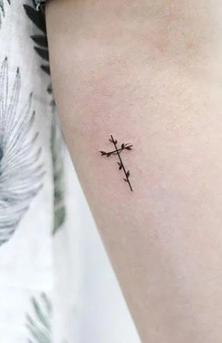 Forearm Cross Tattoo Ideas For Men