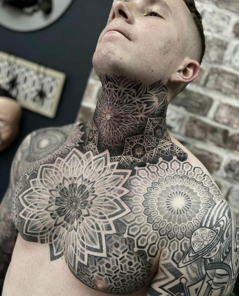Front Neck Tattoos For Men: Bold Ideas & Inspiration