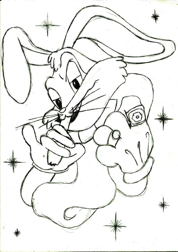 Gangster Bugs Bunny Tattoo Ideas & Inspiration