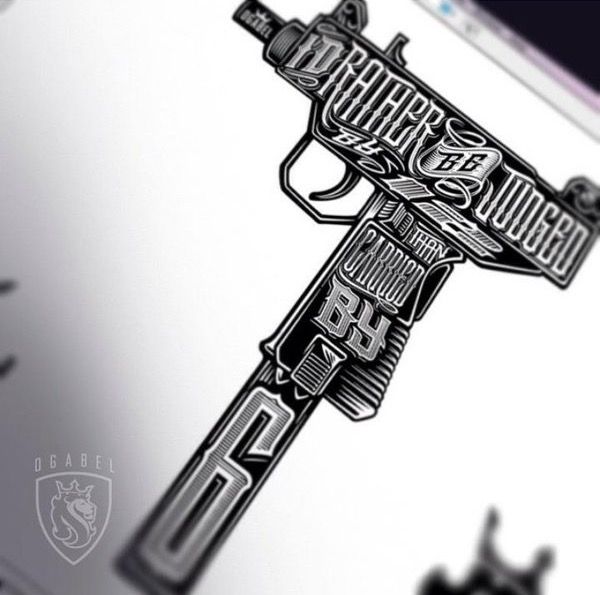Gangster Gun Tattoo Ideas: Bold & Edgy Designs