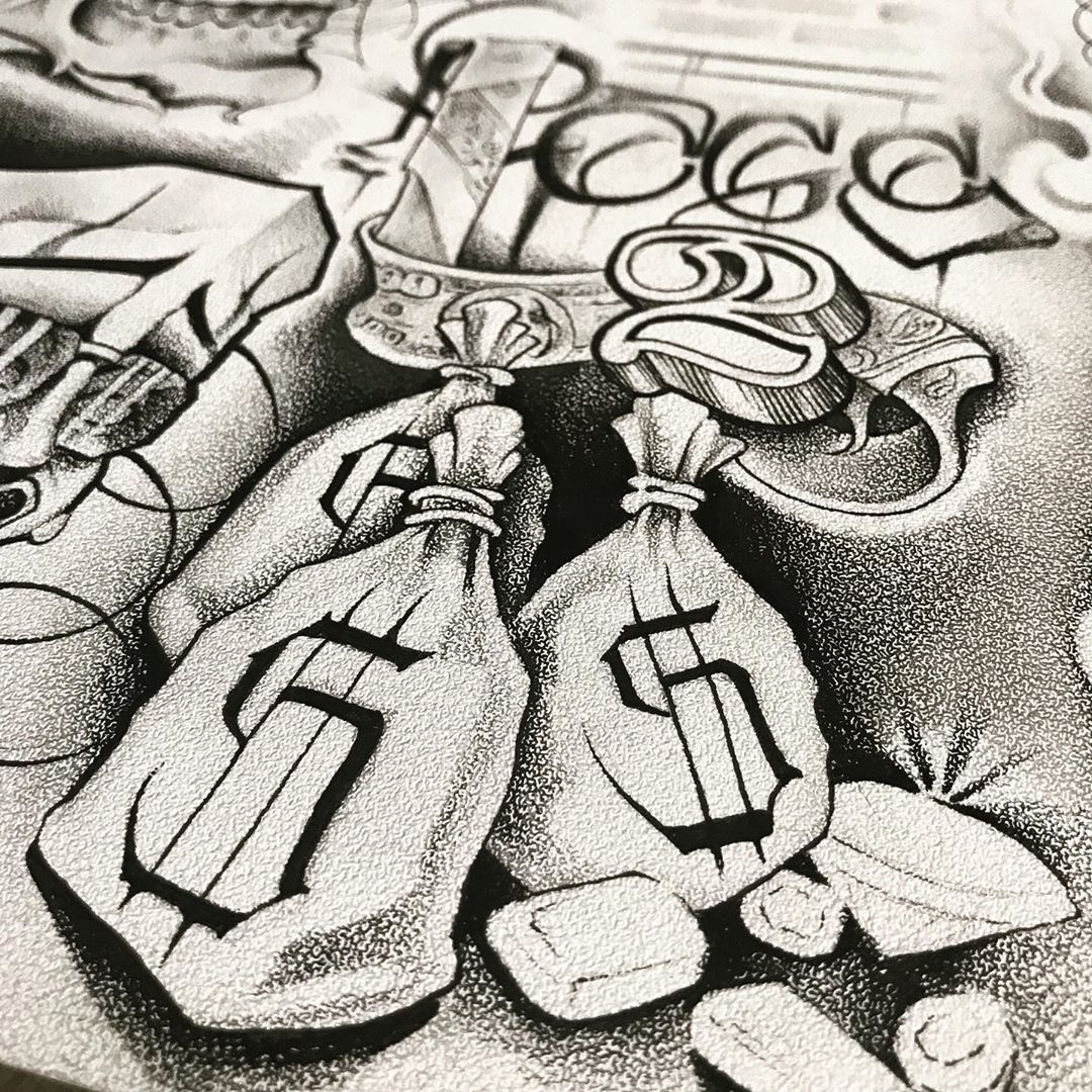 Gangster Hustle Money Tattoos: Bold Ink Ideas for the Streets