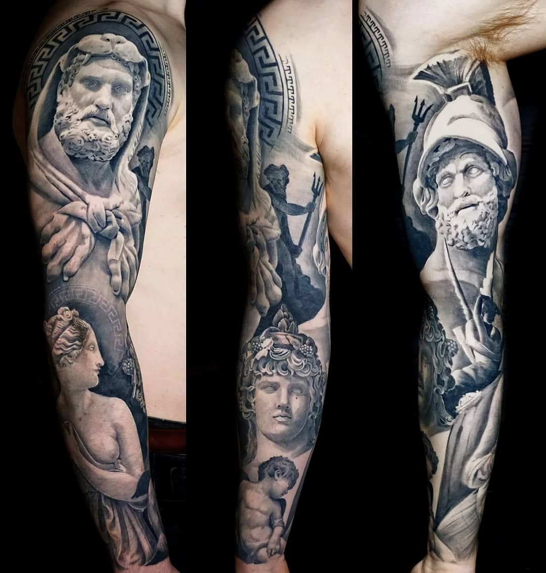Greek God Tattoo Sleeve: Mythical Ink Ideas