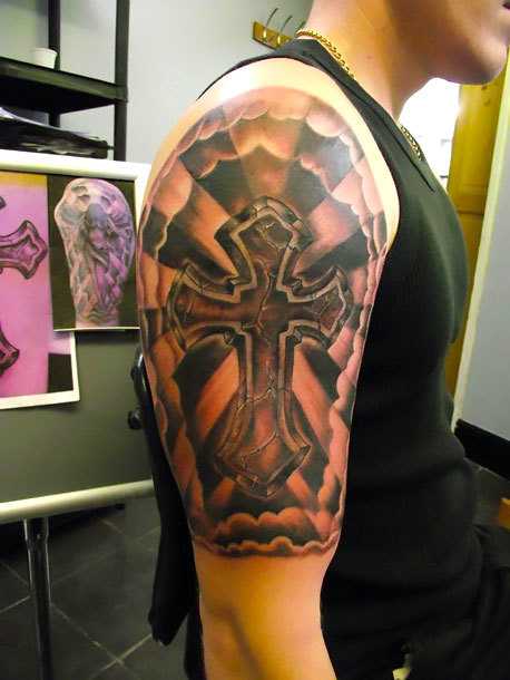 Half Sleeve Tattoo Cross: Bold Ideas & Inspiration