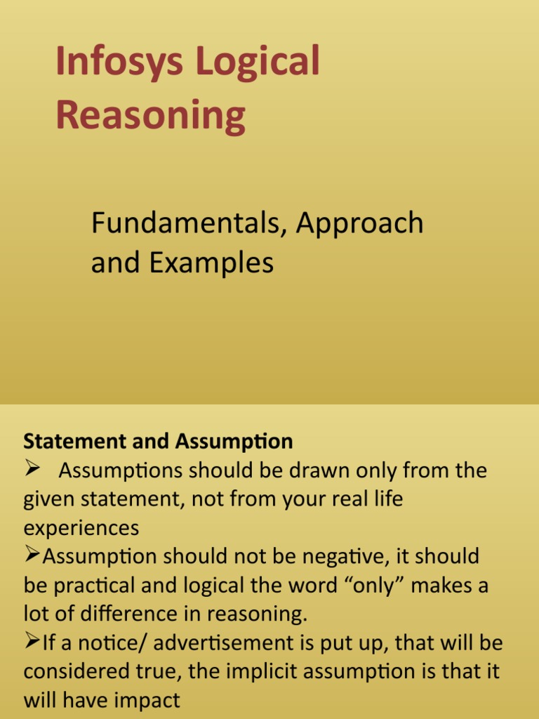 Logical Reasoning Fundamentals An In Depth Guide To Statements Logical Reasoning Fundamentals An In Depth Guide To Statements