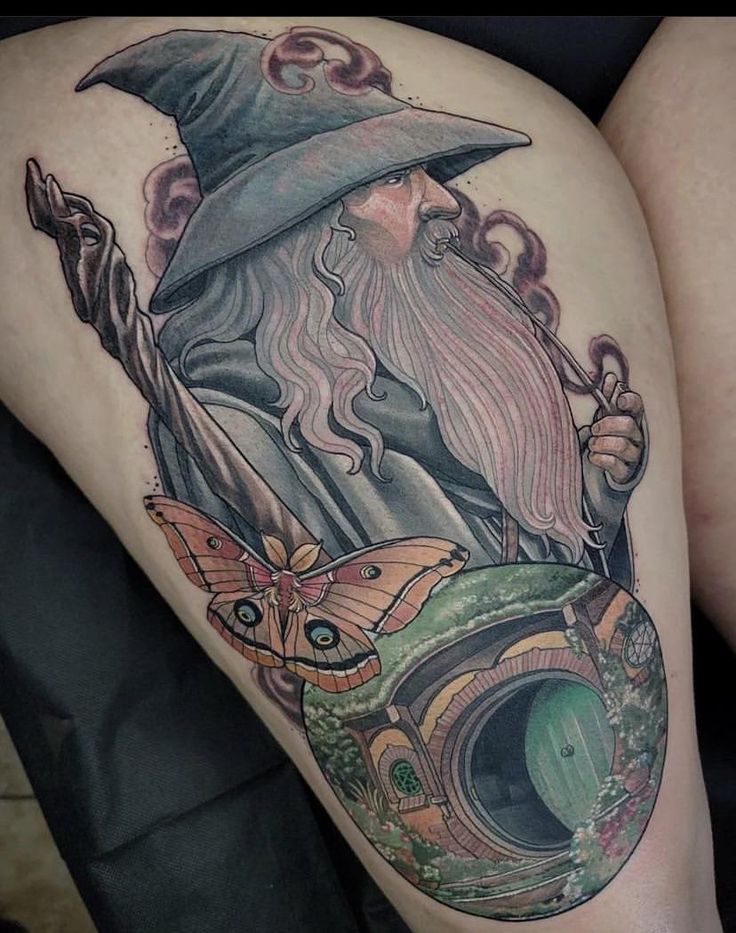 Lotr Gandalf By Angela Emr At Shadowfax Tattoo In Titusville Fl R Lotr Gandalf By Angela Emr At Shadowfax Tattoo In Titusville Fl R