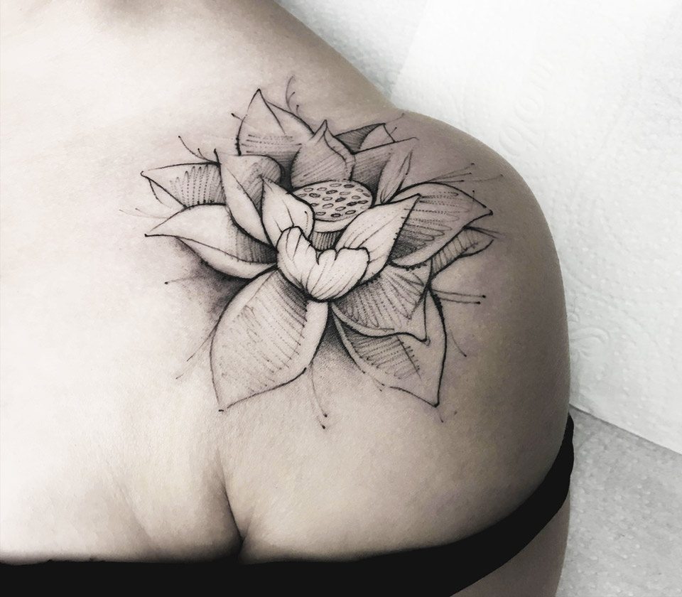 Lotus Flower Tattoo Ideas for Men
