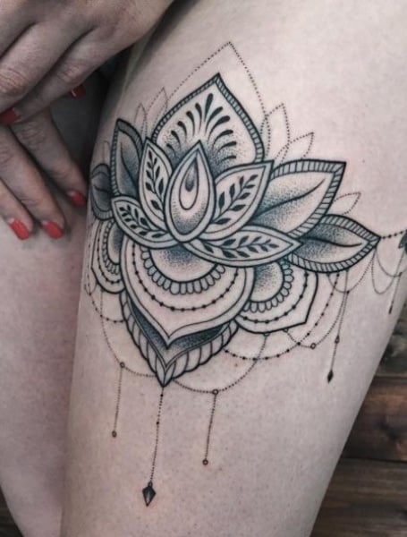 Lotus Flower Thigh Tattoo: Stunning Design Ideas & Inspiration