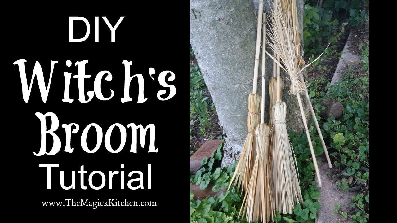Make A Witch Broom Craft Tutorial Youtube Make A Witch Broom Craft Tutorial Youtube