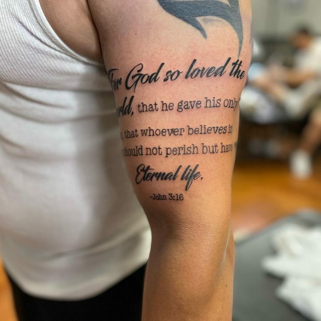 Men's Bible Verse Tattoo Ideas: Inspiring Designs & Meanings