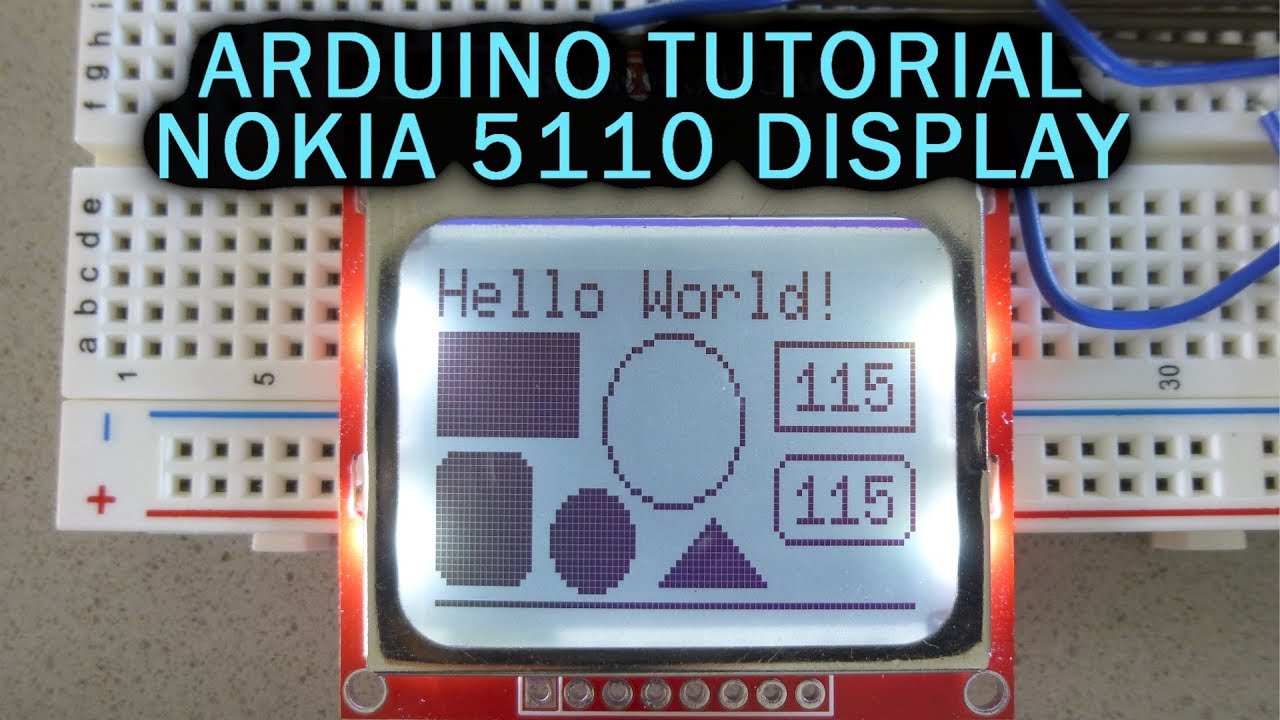 Nokia 5110 Lcd Display With Arduino Display Images Shapes Text Nokia 5110 Lcd Display With Arduino Display Images Shapes Text