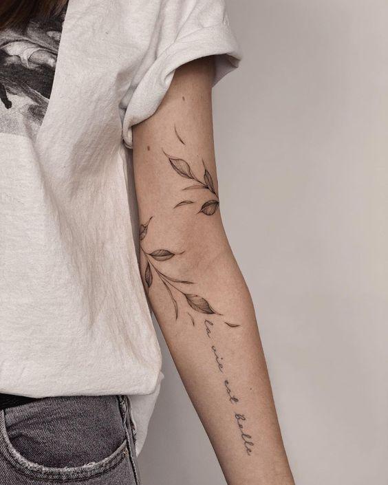 Olive Branch Knee Tattoo: Symbolism & Design Ideas