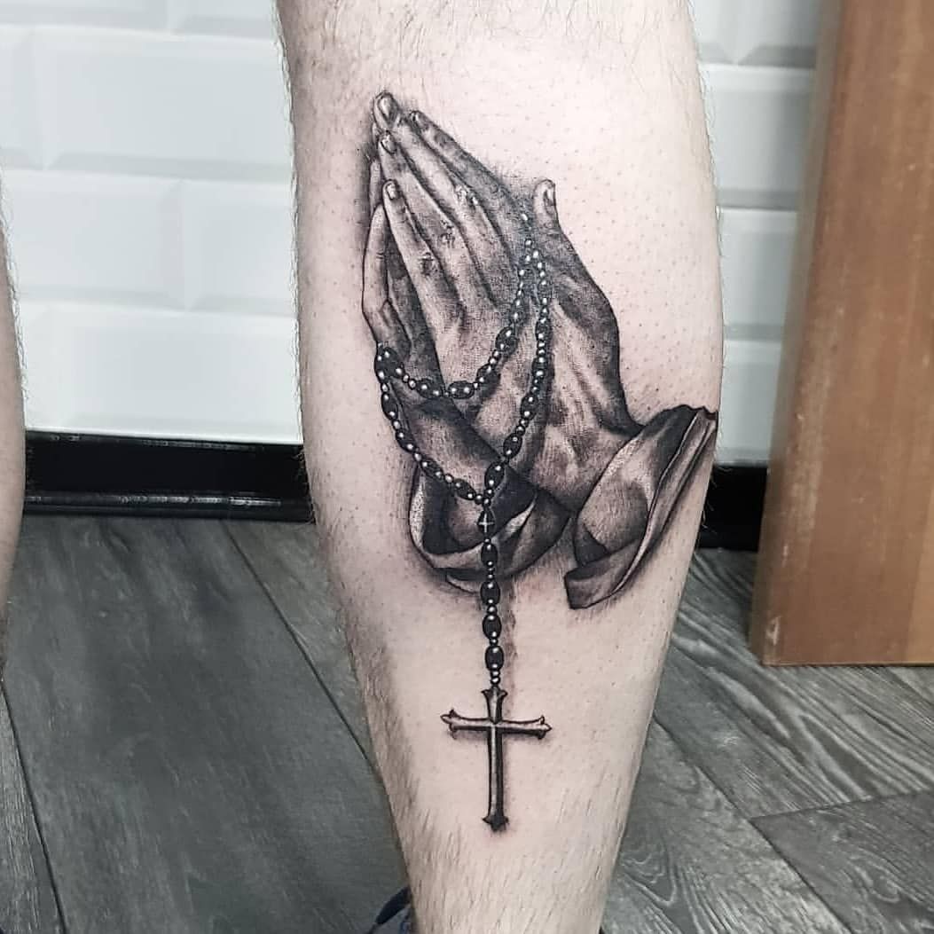 Prayer Hands Rosary Tattoo: Meaningful Ink Ideas