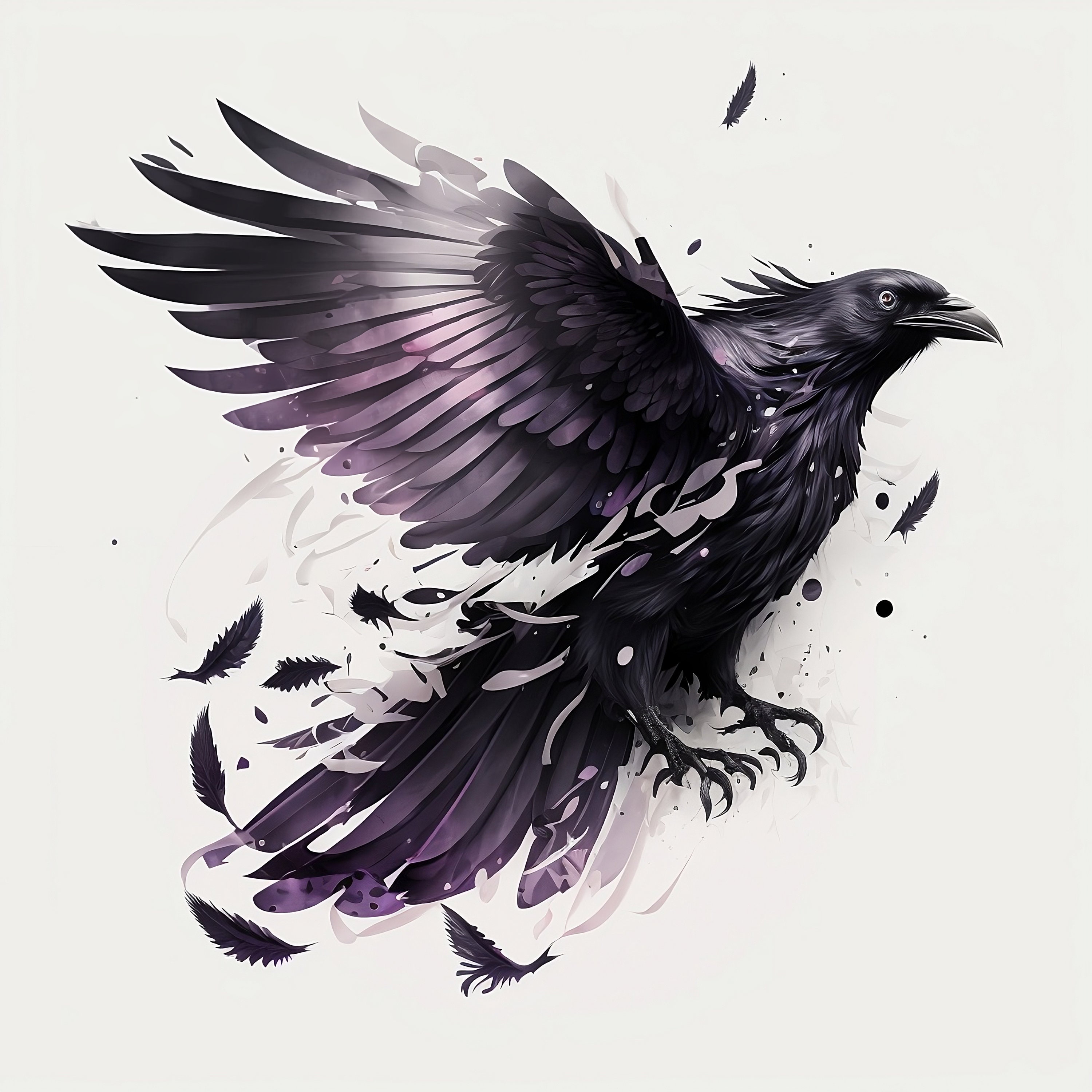 Stunning Raven Bird Tattoo Ideas & Designs