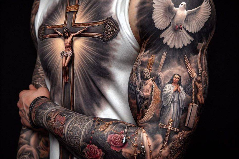 Religious Tattoo Sleeve Home Decor Pinterest Religious Tattoo Religious Tattoo Sleeve Home Decor Pinterest Religious Tattoo
