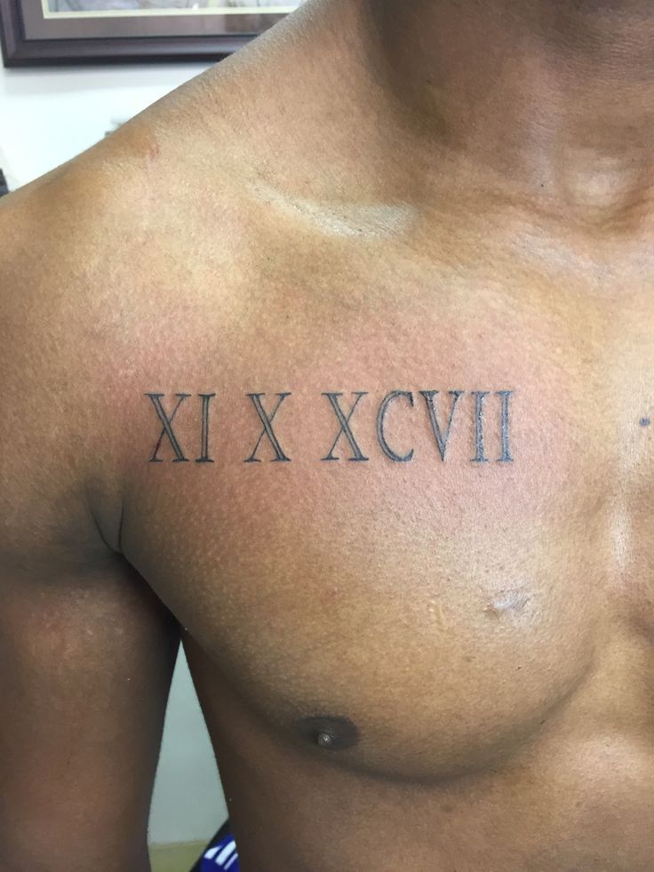 Roman Numerals Chest Tattoo: Bold Ideas & Meanings