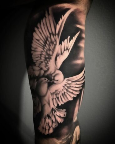 Rose And Dove Tattoo Designs Rose And Dove Tattoo Designs