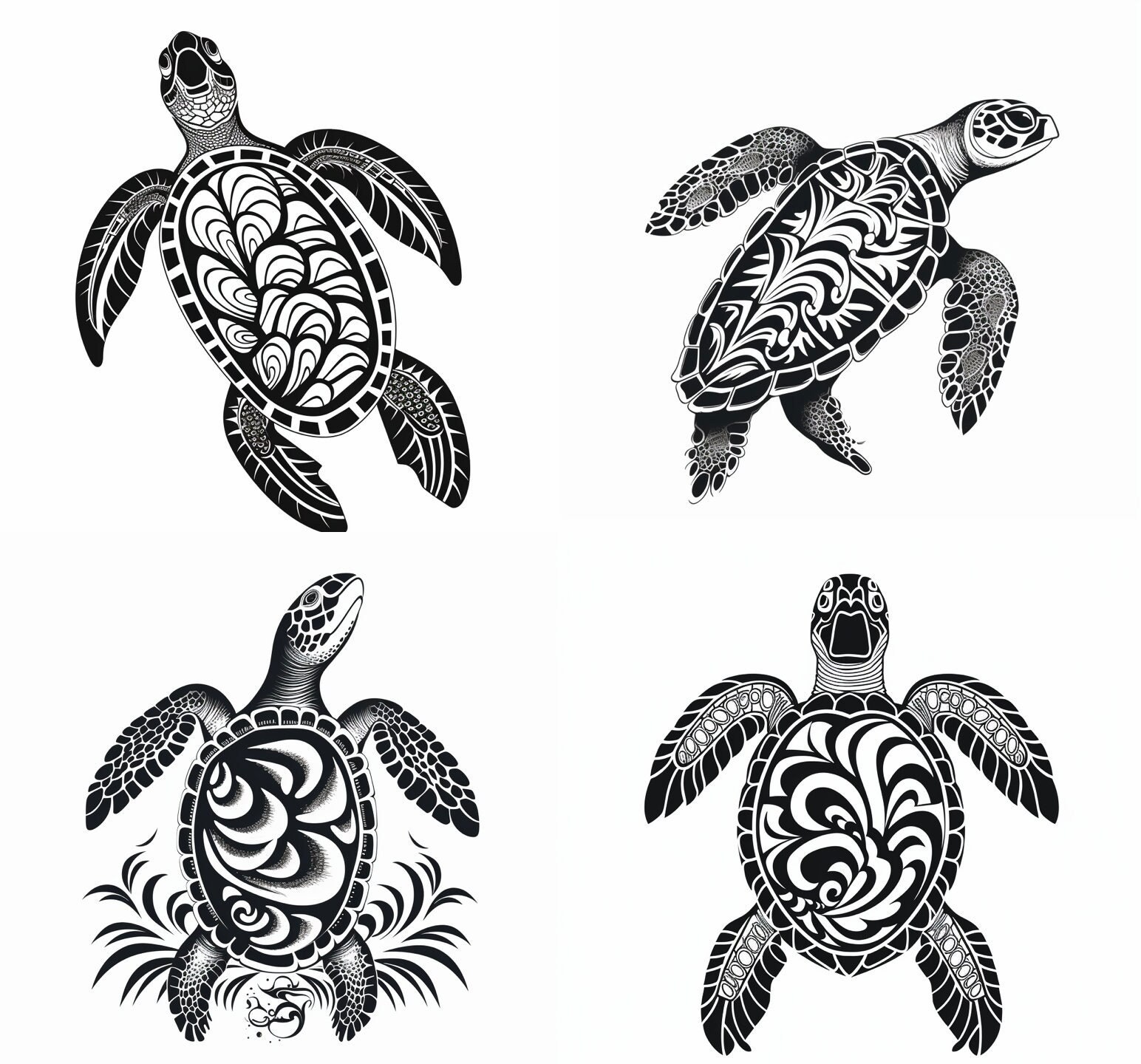 Simple Sea Turtle Tattoo Simple Sea Turtle Tattoo