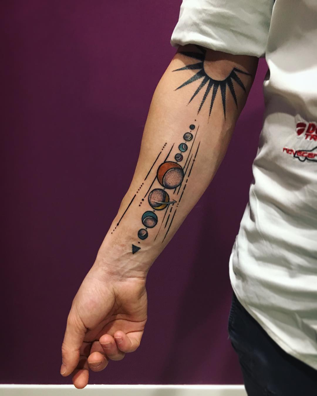 Simple Solar System Tattoo Design Design Talk Simple Solar System Tattoo Design Design Talk