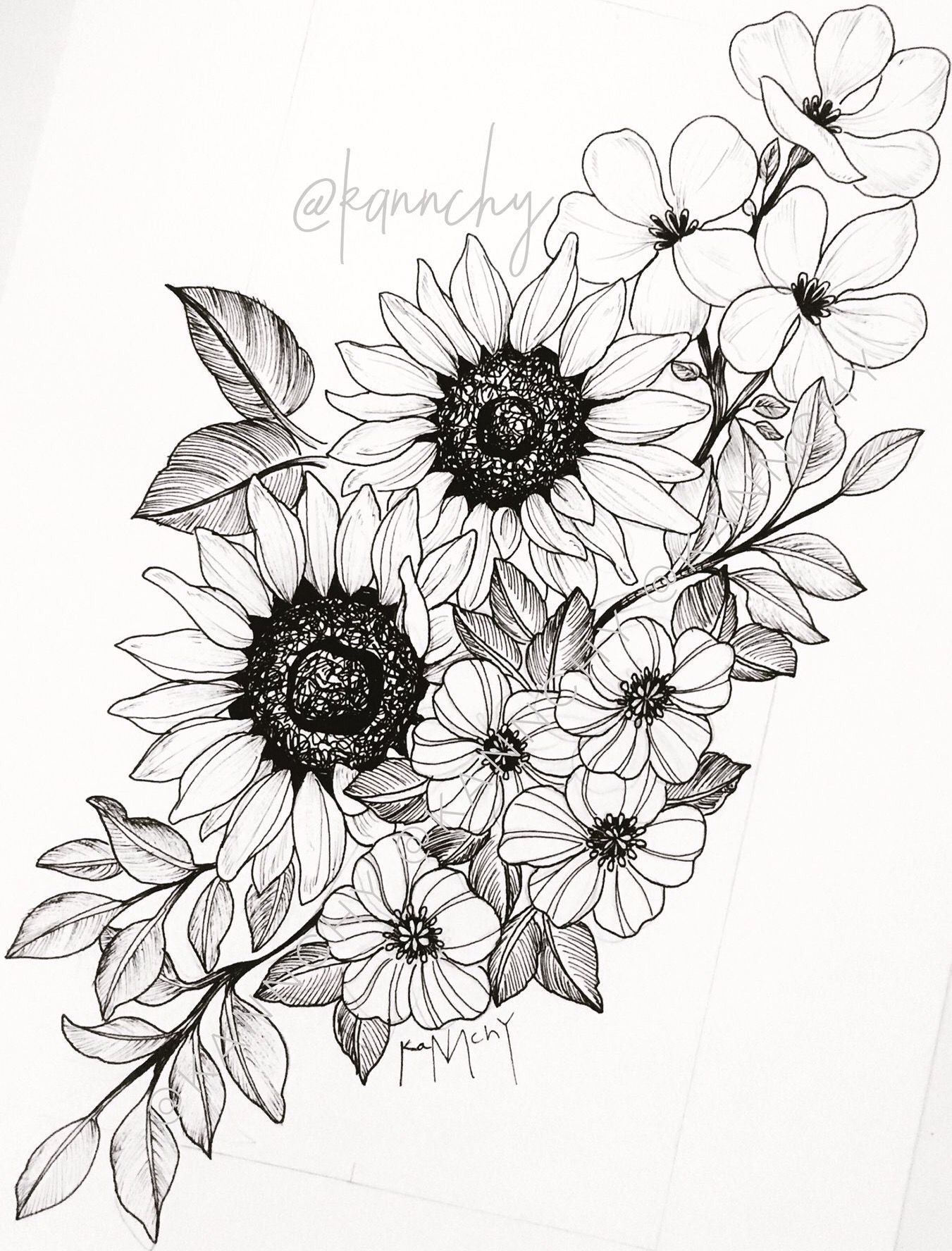 Sunflower Tattoo Design Drawing Printable Calendars At A Glance Sunflower Tattoo Design Drawing Printable Calendars At A Glance