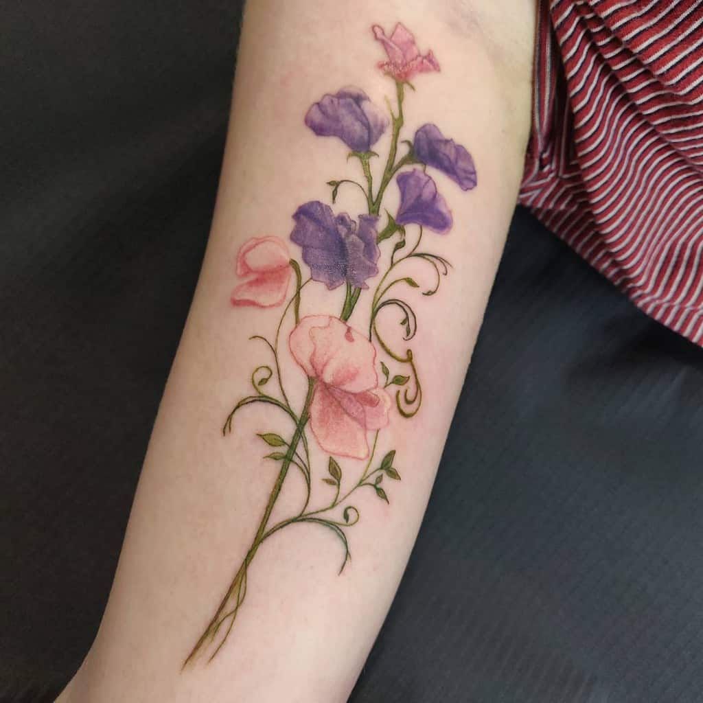 Sweet Pea Flower Tattoo Meltblogs Sweet Pea Flower Tattoo Meltblogs