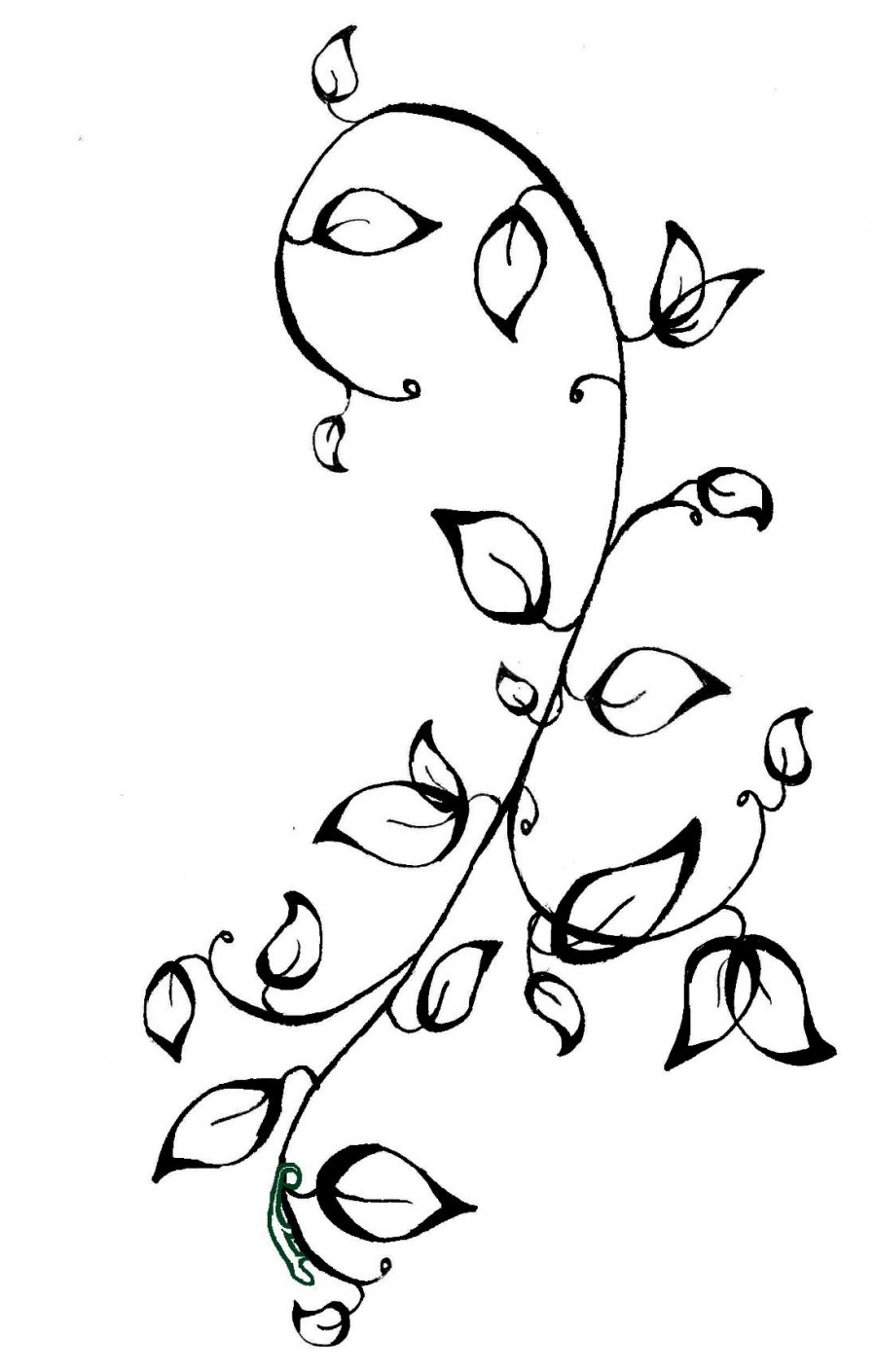 Elegant Vines and Flowers Tattoo Design Ideas