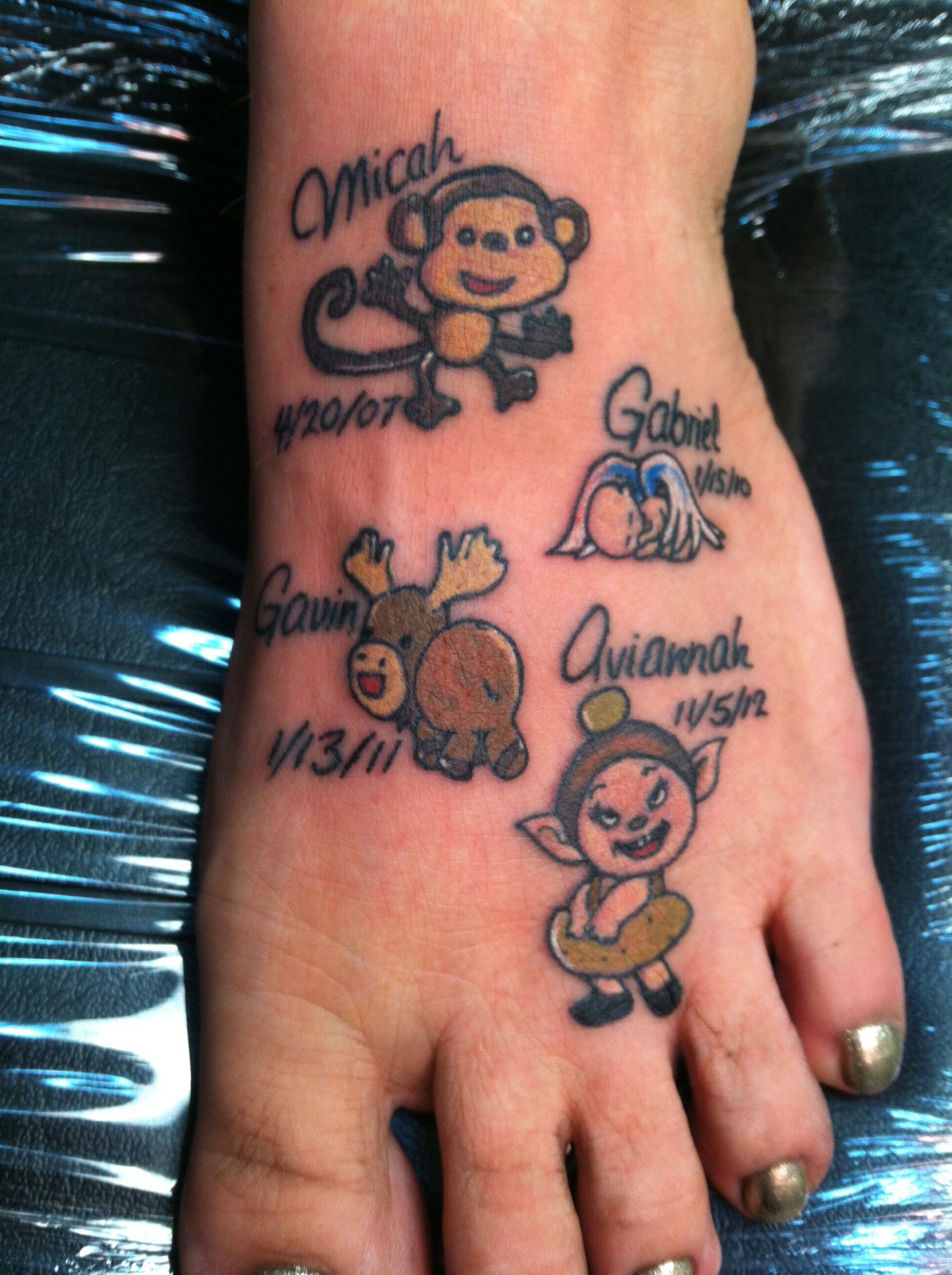Tattoos With Grandkids Names: Cherish Family Forever
