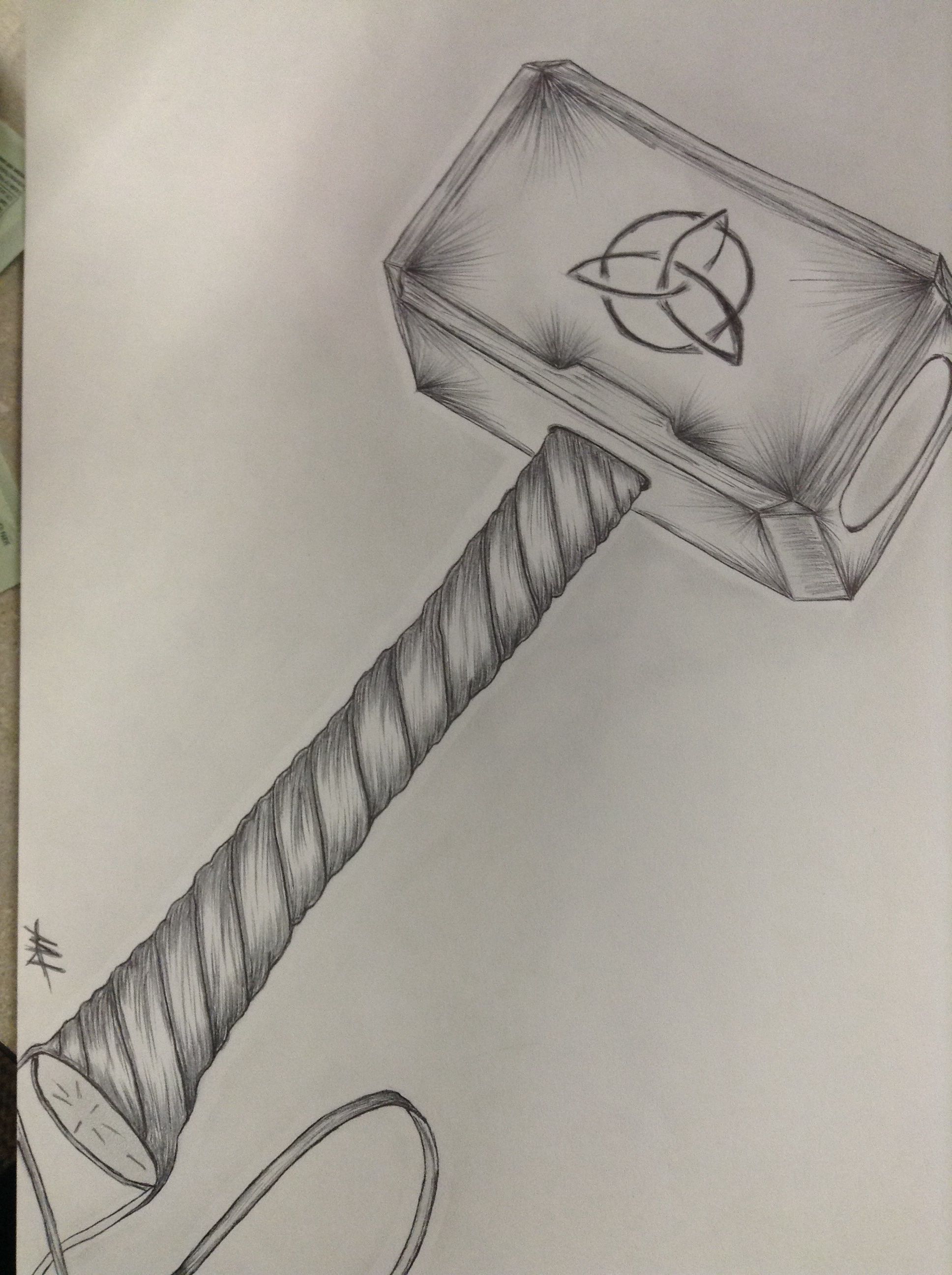 Thors Hammer Tattoo Art: Bold Norse Designs