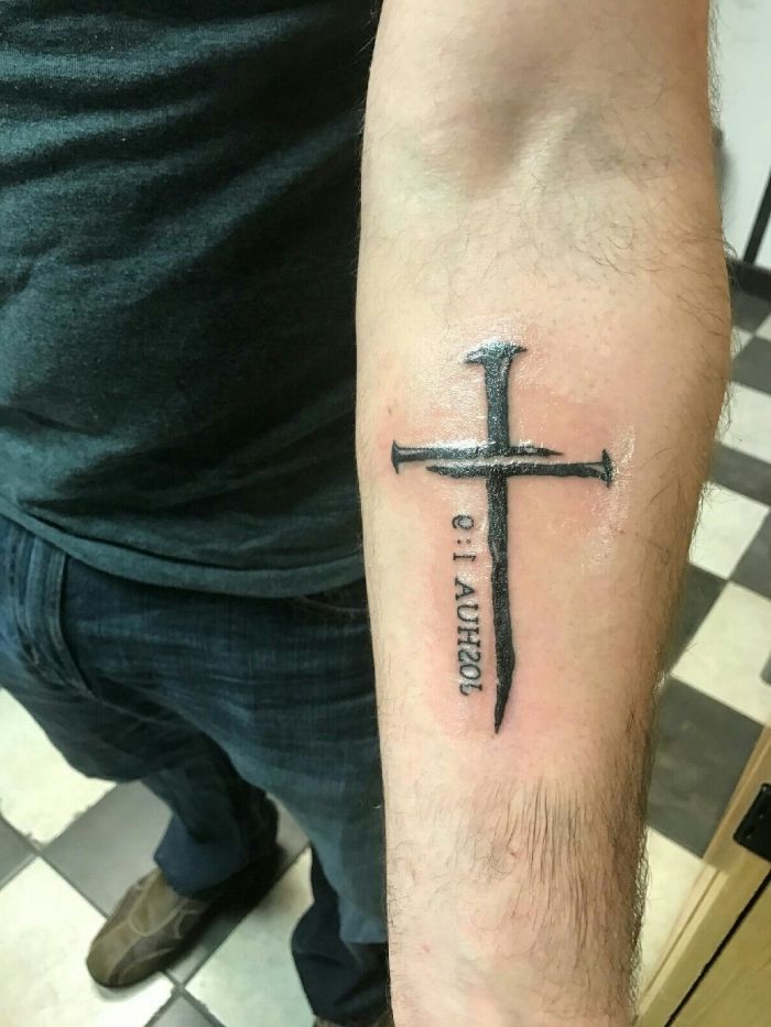 Three Nail Cross Tattoo: Meaning & Design Ideas